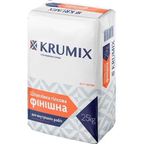 Шпаклівка гіпсова фінішна Krumix