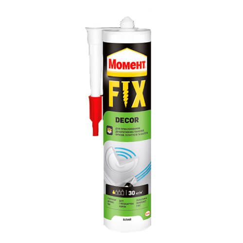 Монтажный клей Момент FIX Decor 400г для багетов, панелей