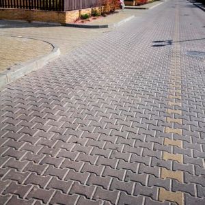 Плитка тротуарная Юнігран, Двутавр 8 см Люкс Жемчужина